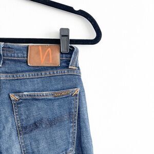 NUDIE Jeans Tube Tom Organic Aged Ink Blue Women’s Tag Size 26x34